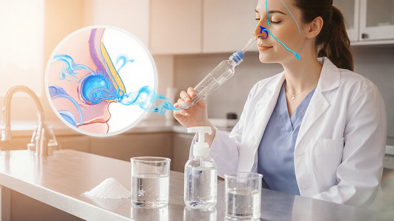 Equipment: Neti pots, squeeze bottles, and what fits you