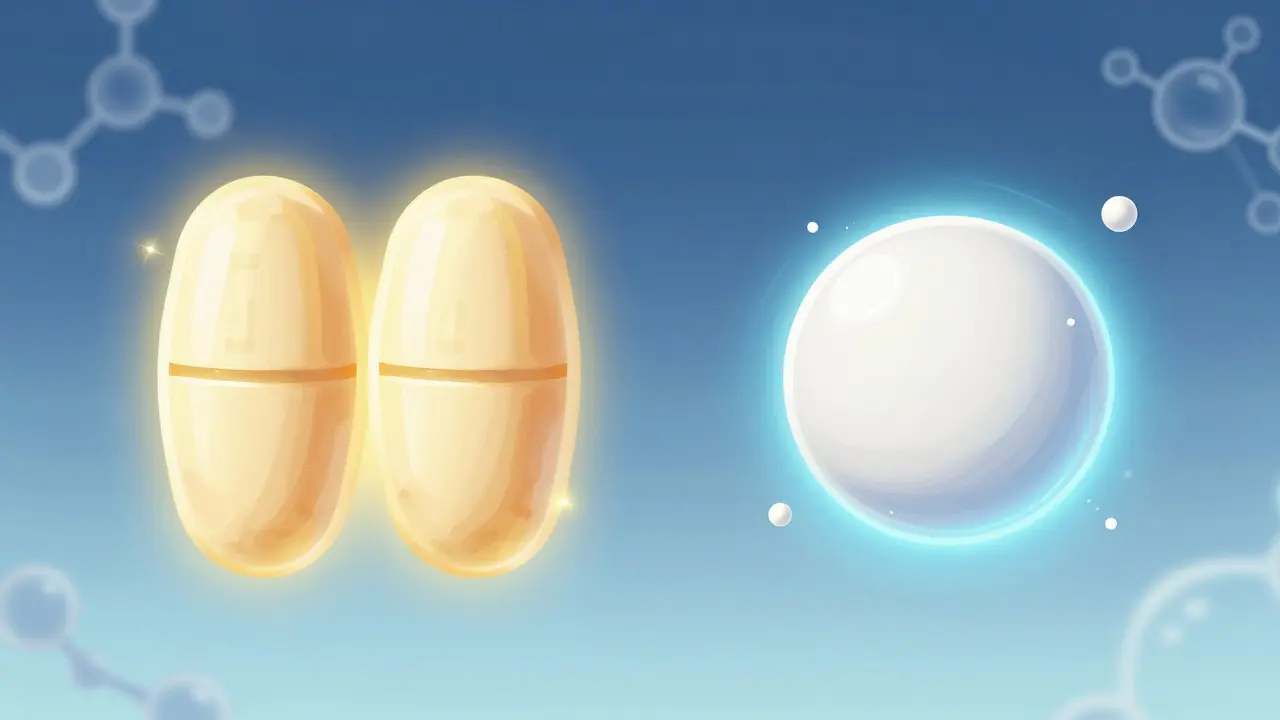 Conceptual comparison of brand, authorized generic, and traditional generic pills.