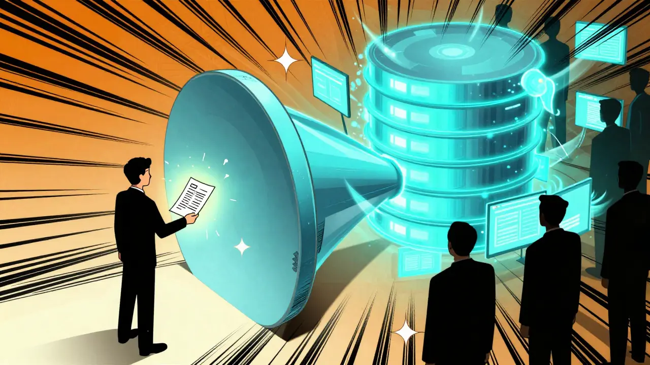 Manhua art showing a patient submitting a report to a large database