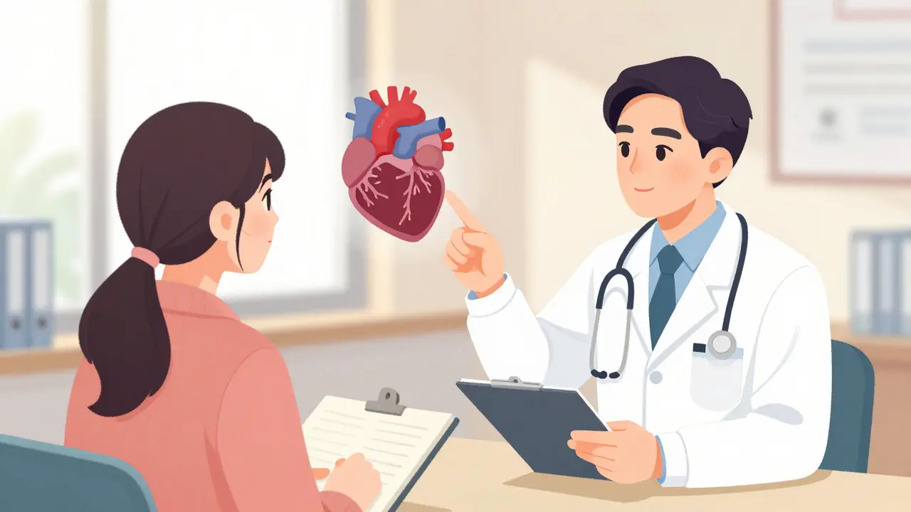 Doctor explaining narrow therapeutic index drugs to an attentive patient